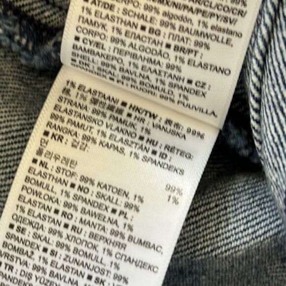 Gap Denim indigo Blue Jean Overall MIDI Boho Gorpecore Hippie Dress 8 - Picture 14 of 14